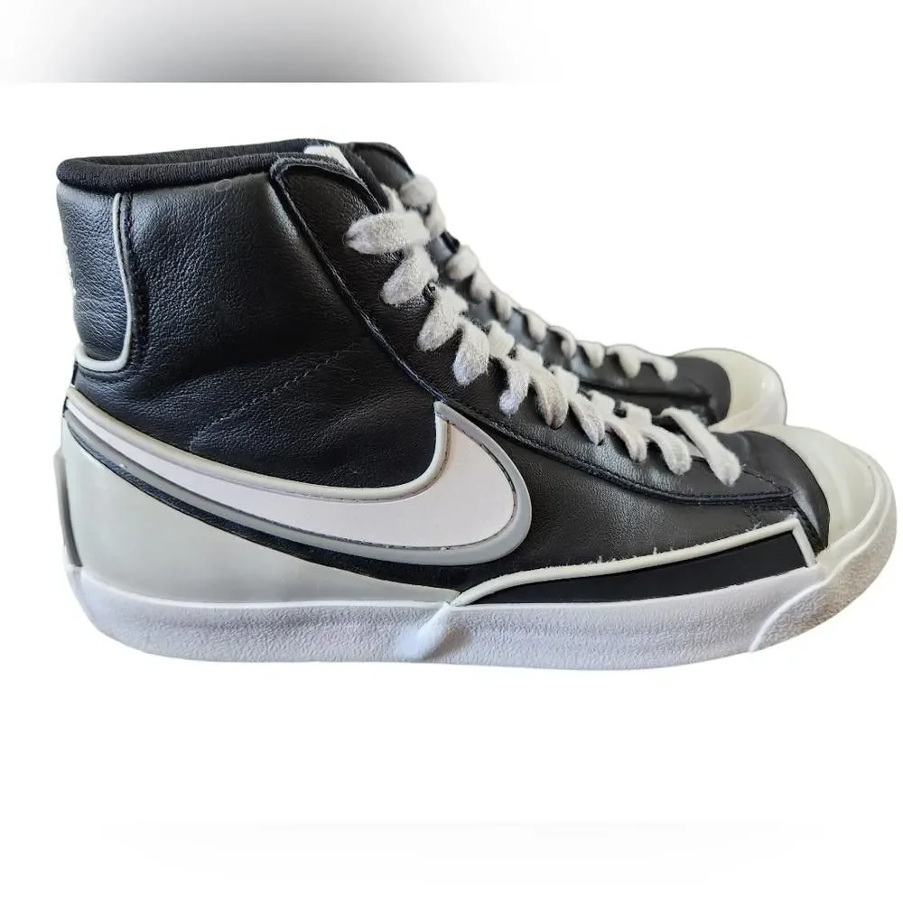 Nike Blazer Mid '77 Infinite Black White High Top Sneakers Men 7 Women 9
